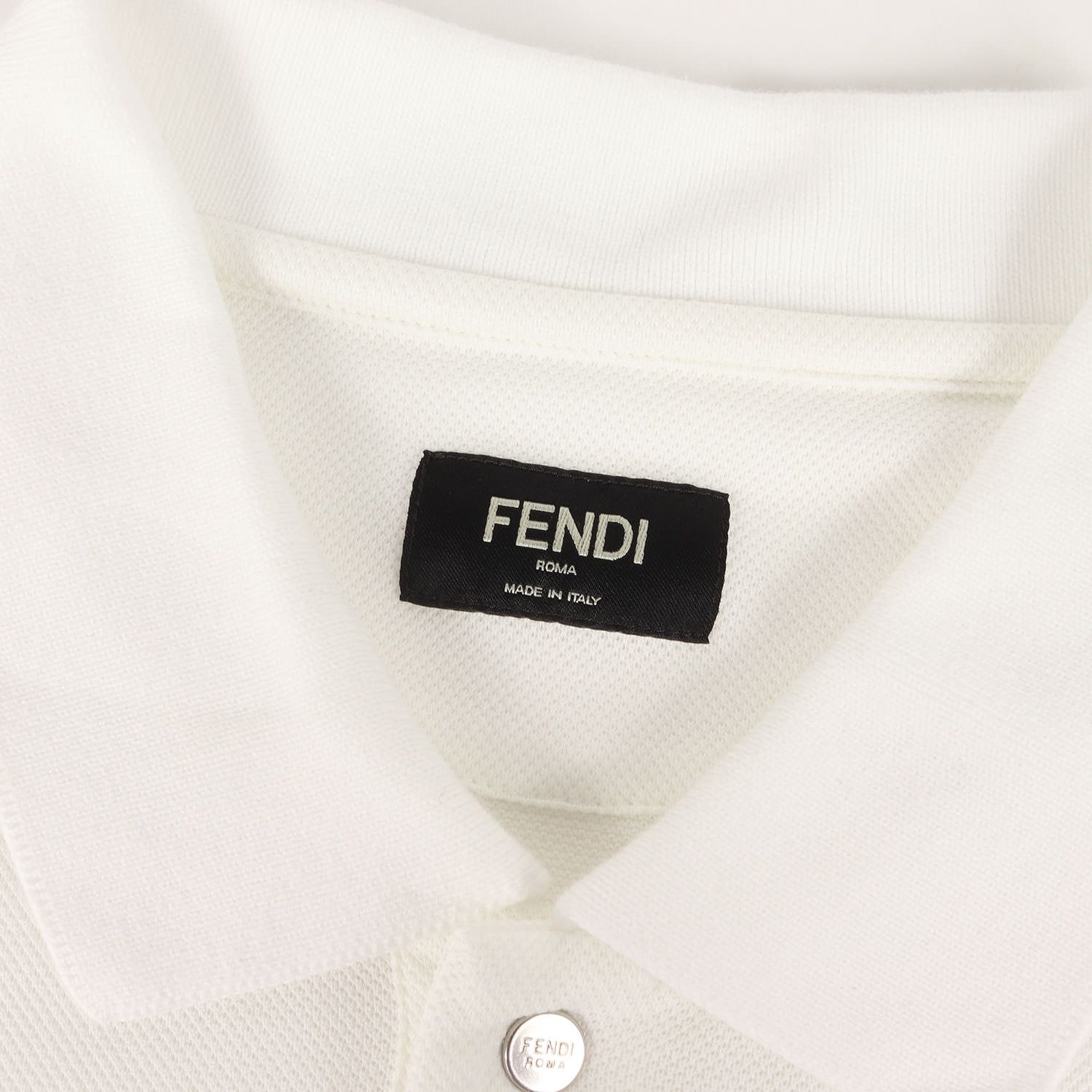 フェンディ FENDI ビンテージ ITALY イタリア製 ポロシャツ 鹿の子
