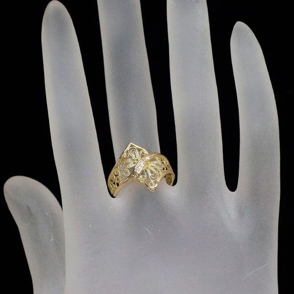 K18YG ダイヤモンド リング 0.02ct - メルカリ