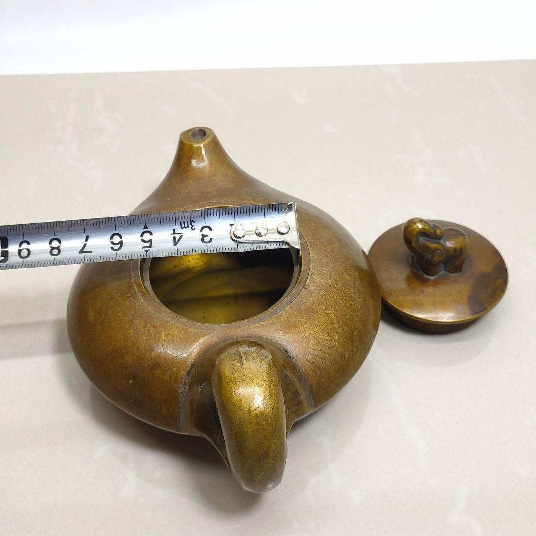 中国古銅器明〜清朝期如意紋花瓶花入アンティーク送料込み250324