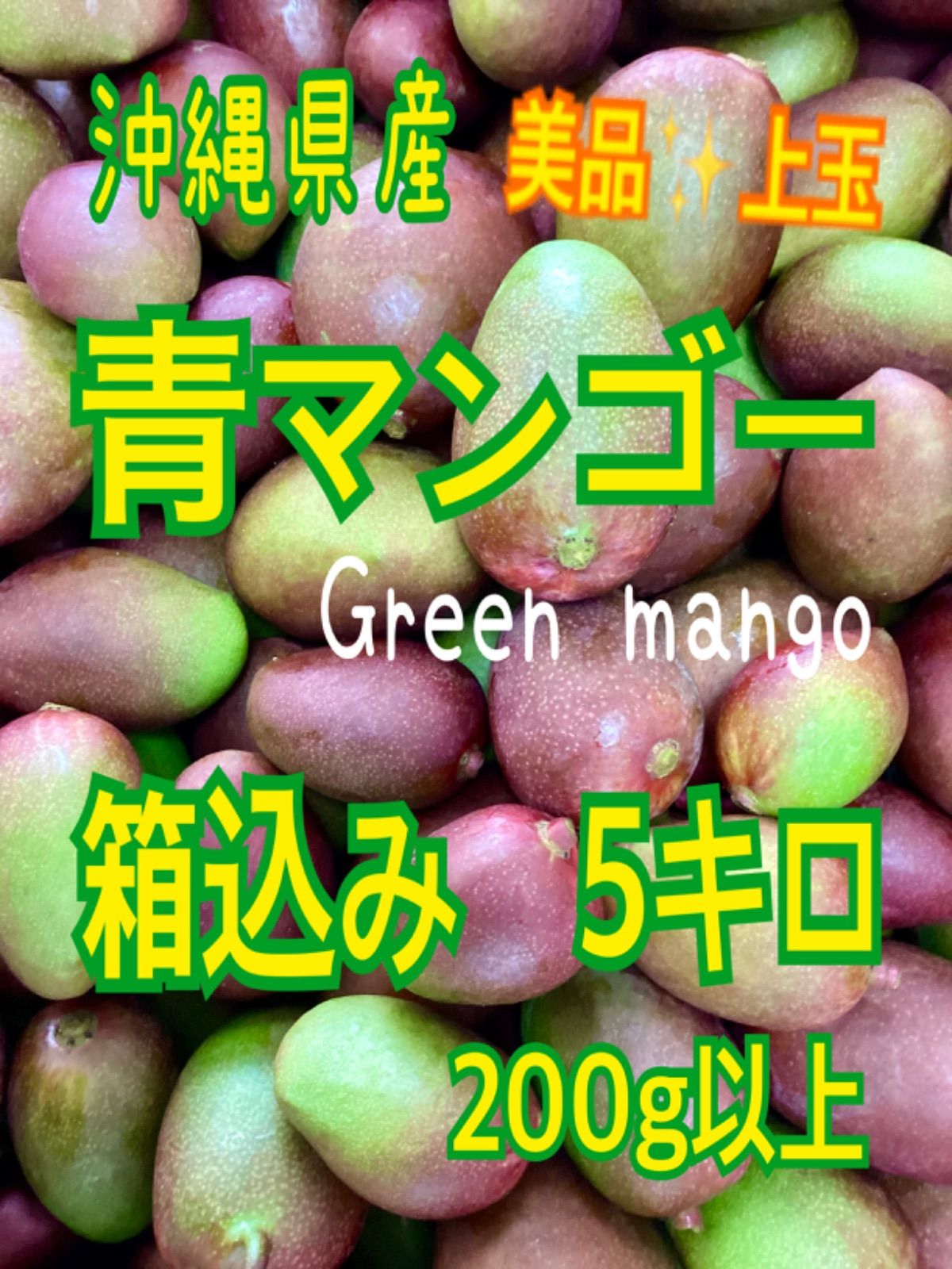 沖縄県産 青マンゴー箱込み5キロ
