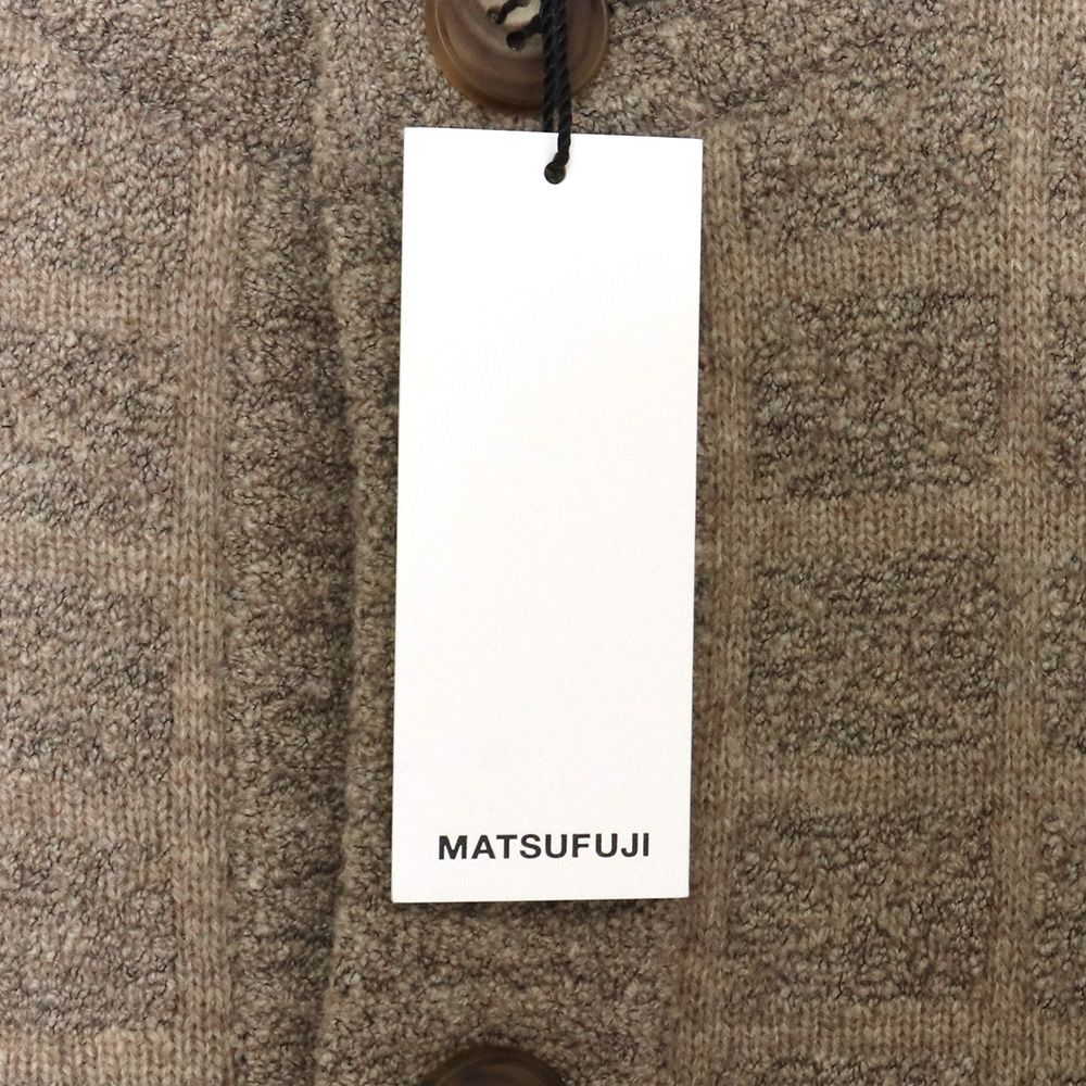 matsufuji ニットカーディガン 未使用 MATSUFUJI ジャガード ニット カーディガン - メルカリ