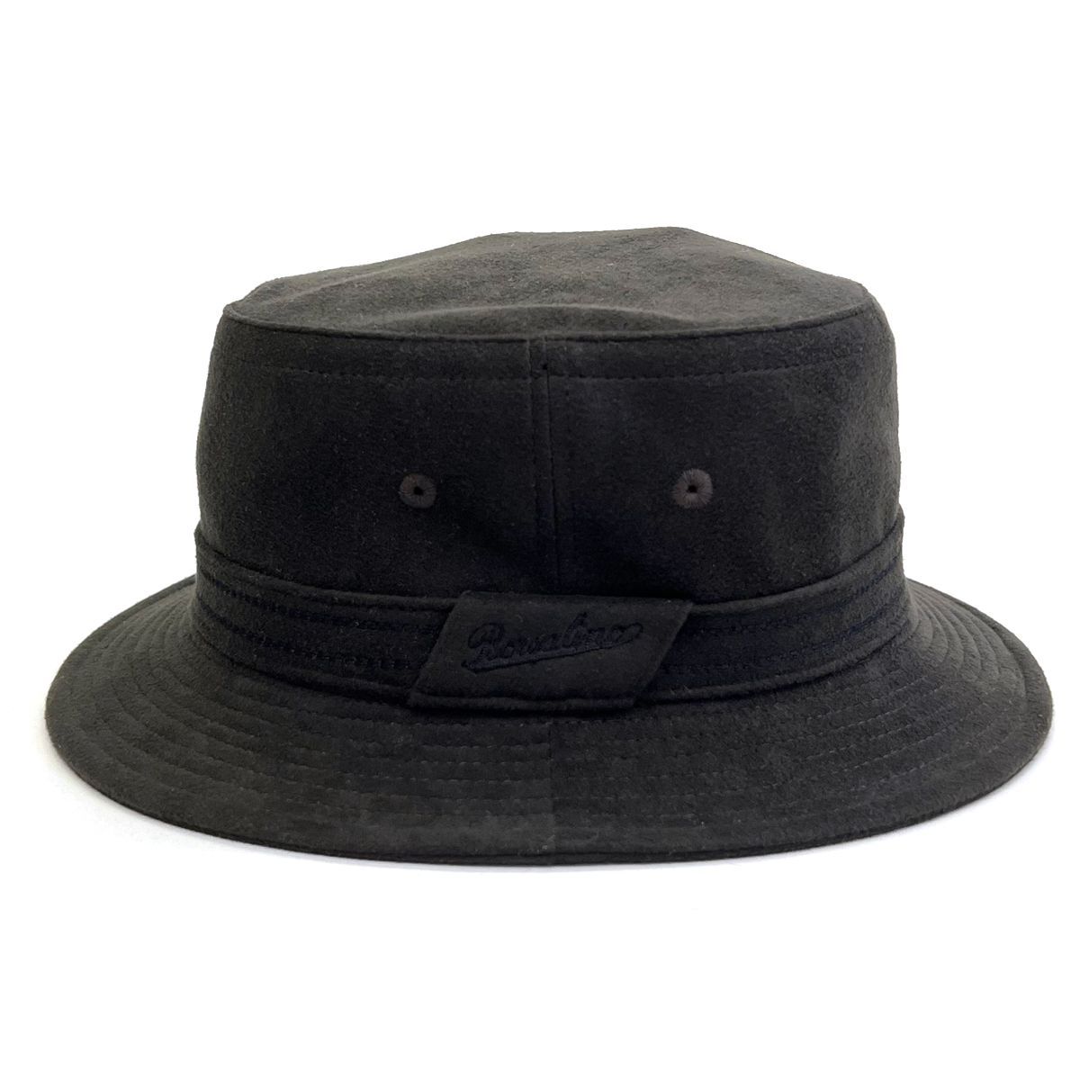 【SK】　Borsalino 黒ハット ボルサリーノ公式オンラインストア】レイン バケットハット
