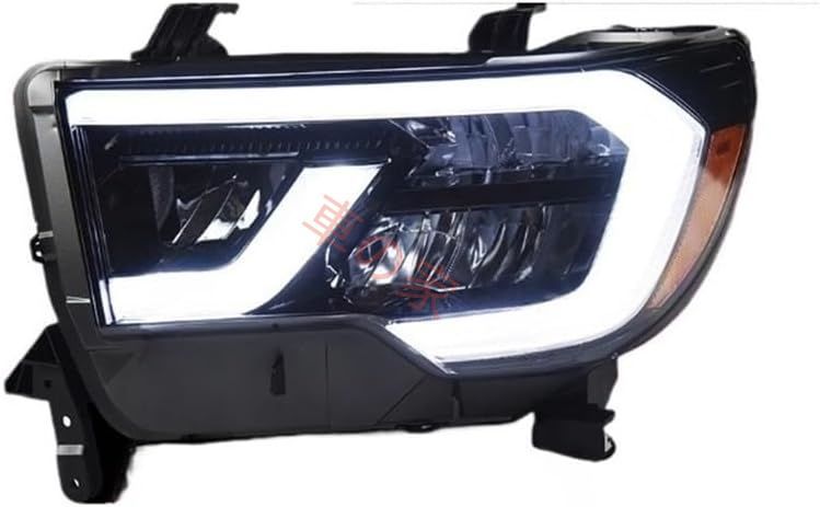 ヘッドランプ照明アセンブリ トヨタ タンドラ セコイア 2007-2021 ヘッドライト DRL ターンシグナル ハイビーム エンジェルアイ プロジェクターレンズ 自動車ヘッドライト交換用 2008-2017 SEQUOIA