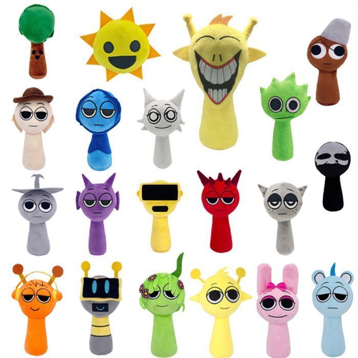 送料無料 sprunki incredibox スプランキー ぬいぐるみ 子供 5点セット クリスマス 音楽ゲーム プレゼントに最適 ギフト 萌えグッズ かわいい 部屋飾り 子供 大人 誕生日 クリスマス プレゼント