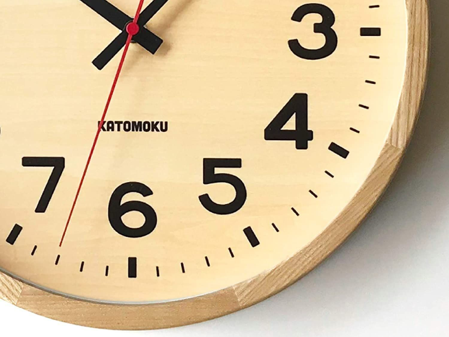 超特価セット KATOMOKU Muku Clock 15 ナチュラル 電波時計 連続秒針 km-107NARC φ306mm (電波時計)  家具、インテリア