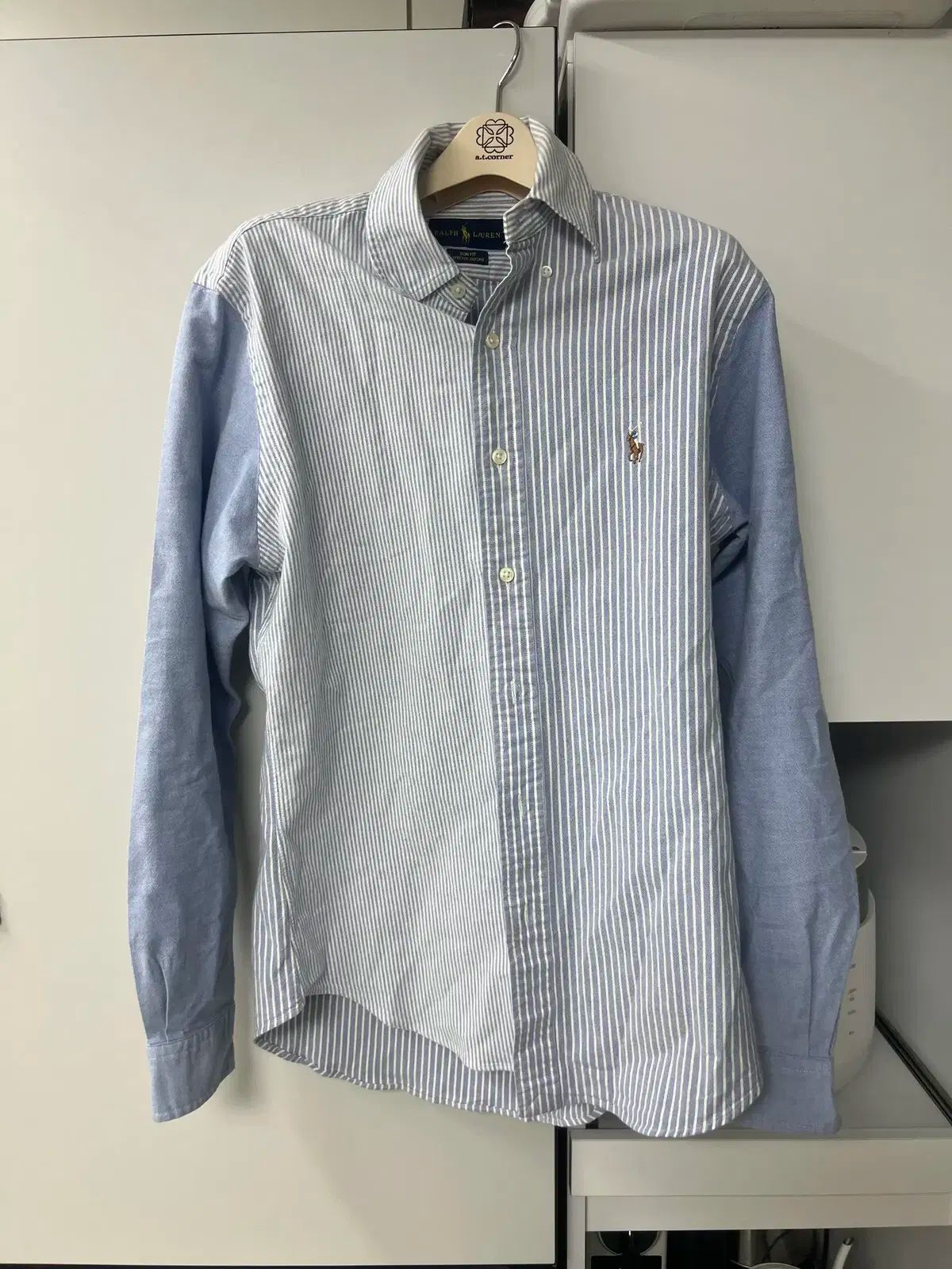 【雷市場（ポンジャン）商品韓国直送】 M ポロ Ralph Lauren(ラルフローレン) オックスフォード シャツ ストライプ