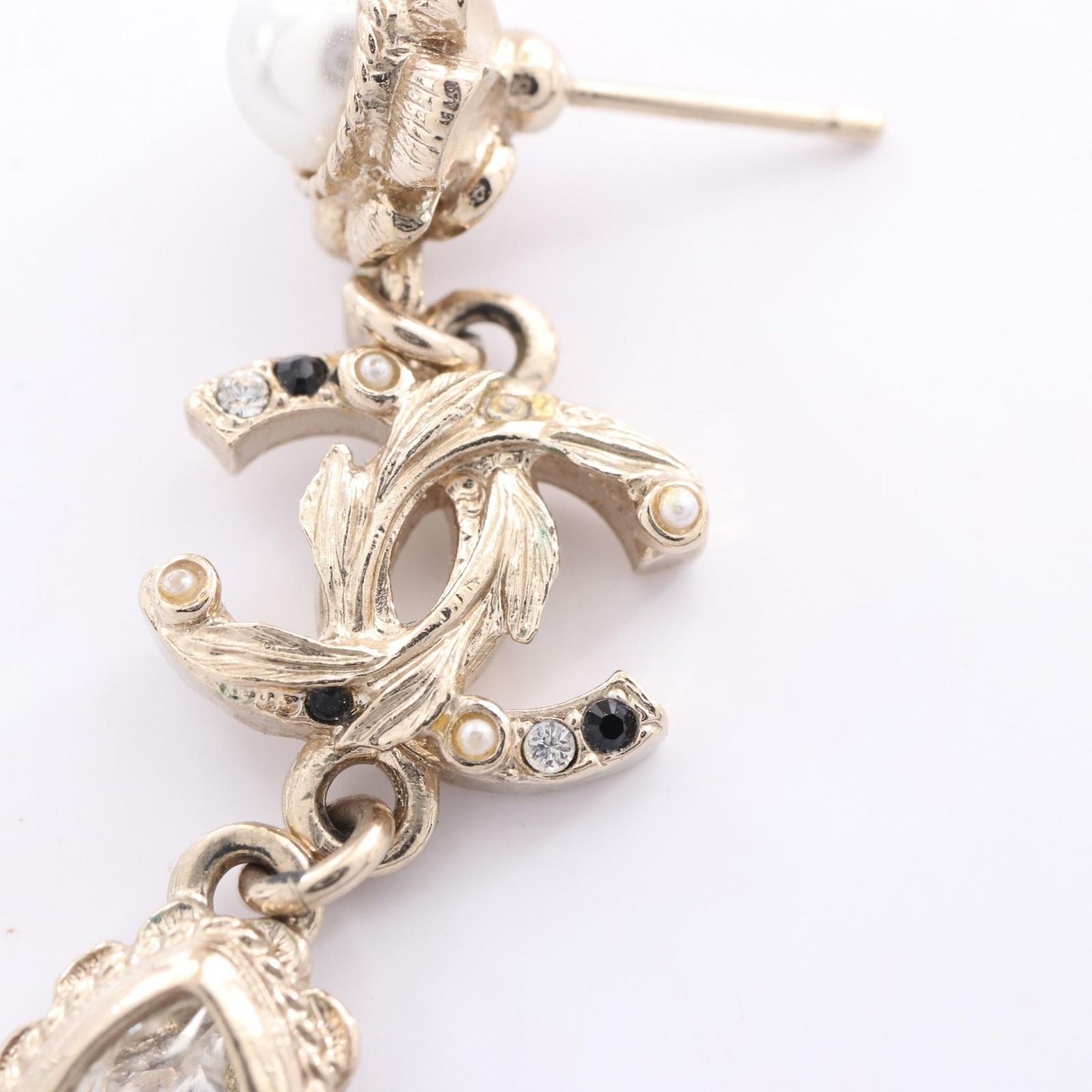 シャネル CHANEL ピアス ココマーク シルバー GP（ゴールド