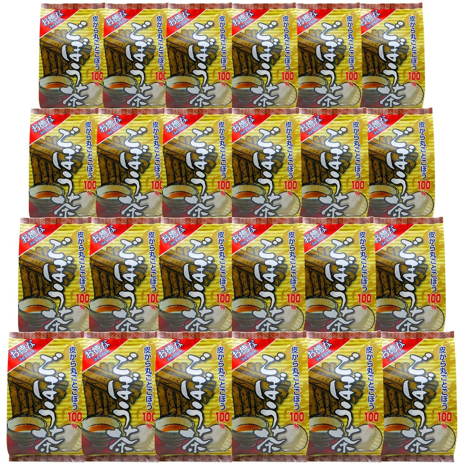 飲料・酒 お徳な ごぼう茶 24個セット 3g×52包 ティーバッグ 大容量 ノンカフェイン ケース [24]