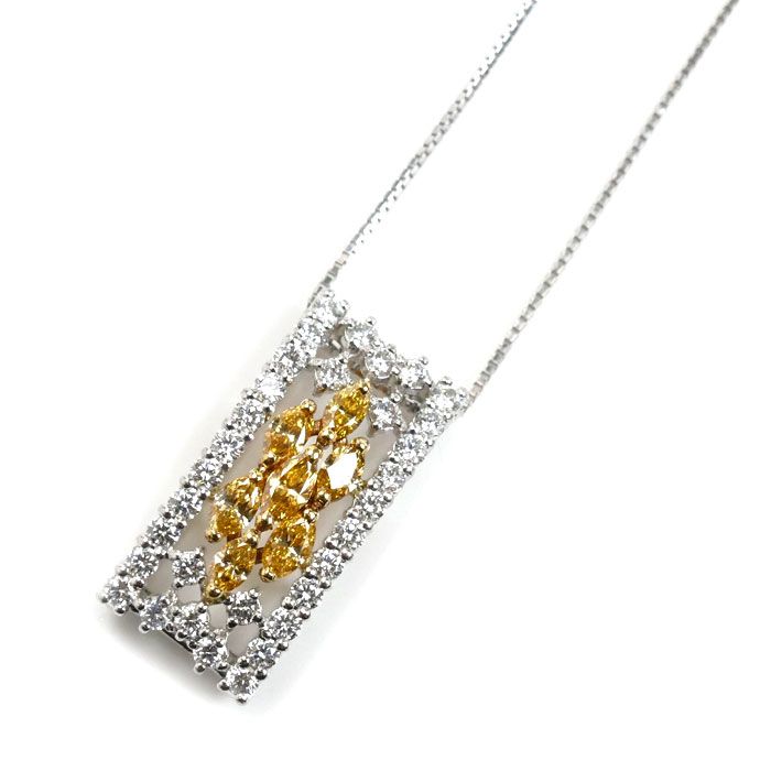 TASAKI タサキ Pt900/850/K18YG ネックレス ダイヤモンド1.39ct