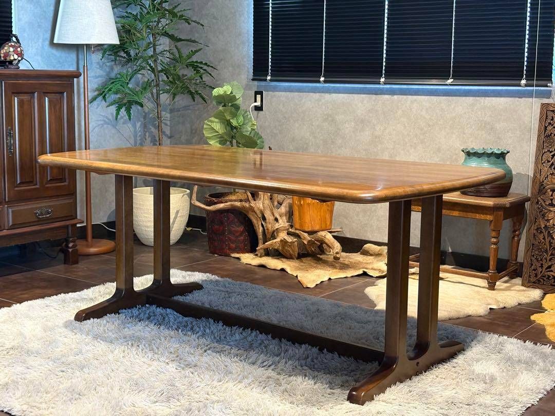 美品karimoku カリモク ダイニングテーブル 90×90cm 正方形 カリモク