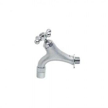 三栄水栓 SANEI ガーデン水栓 クロスハンドル シルバー・Y1810Y-13