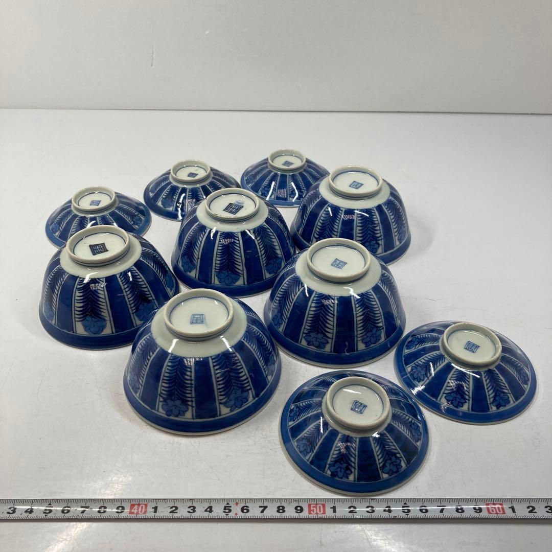 古伊万里 上手 蓋茶碗5客 身直径11㎝ 東Y5-1012④ - メルカリ