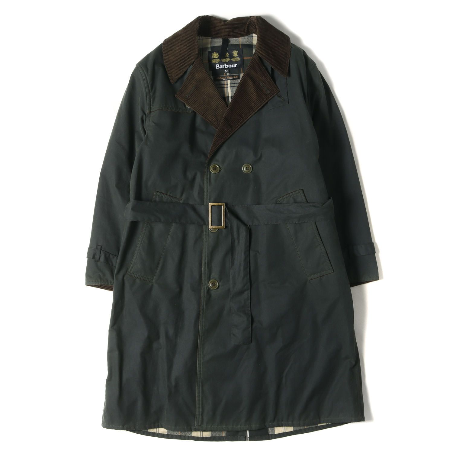 BARBOUR バブアー コート サイズ:34 17AW ワックスコットン トレンチコート WAX TRENCH COAT ダークグリーン アウター  ジャケット 上着【メンズ】 - メルカリ