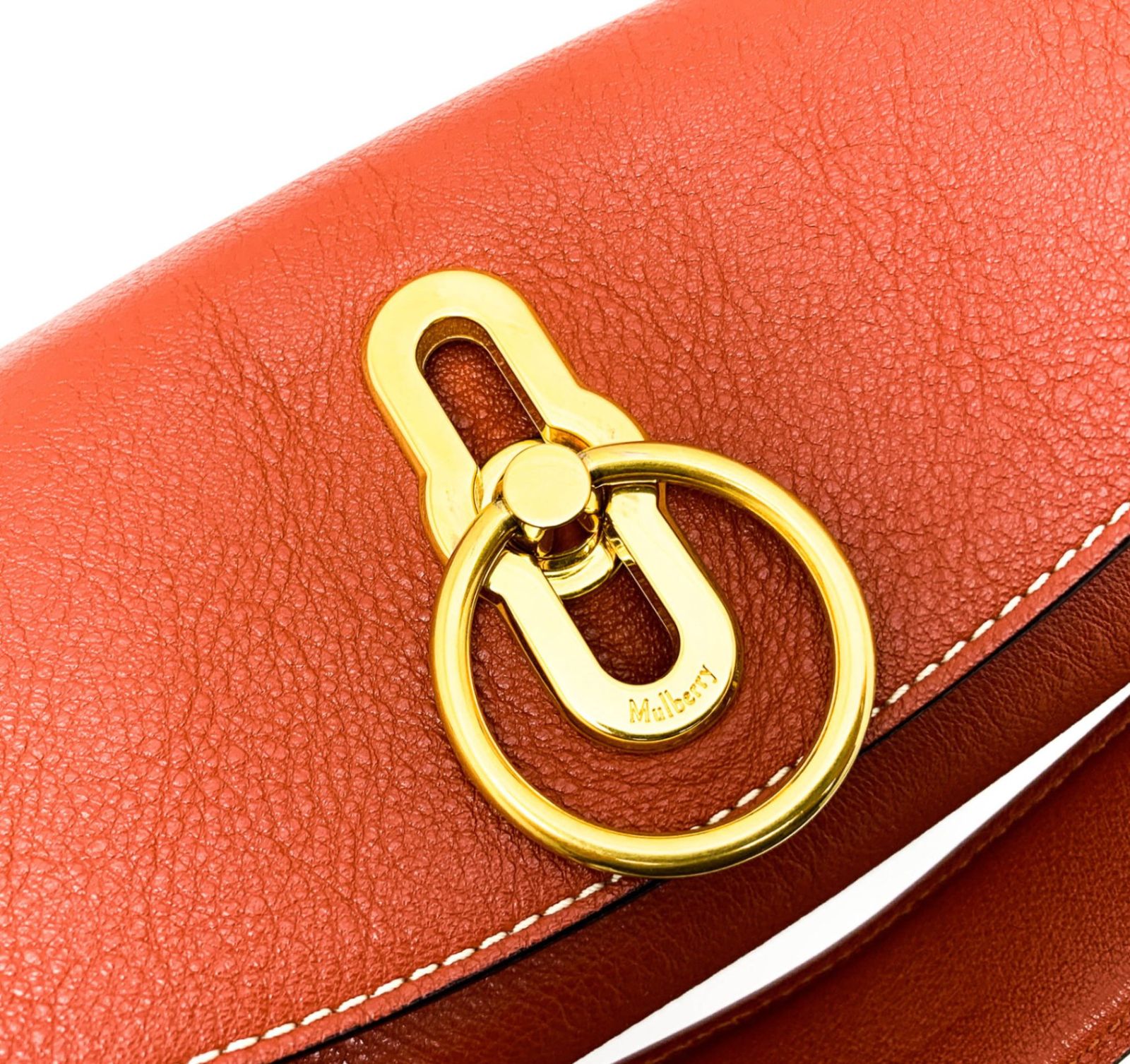 【限定価格セール！】 マルベリー Mulberry スモールレイトン 3way オレンジブラウン系 Bag