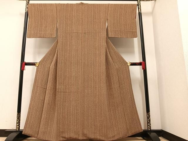 平和屋着物□上質な小紋 縞 鬼しぼ縮緬 正絹 逸品 AAAT2043ph 楽天市場】