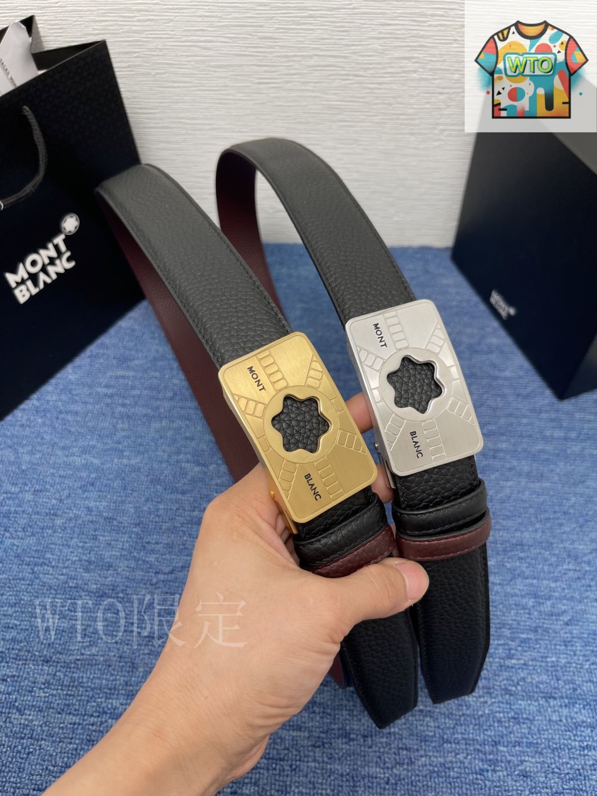 今日特価】Montblanc モンブラン レザーベルト-3 - メルカリ