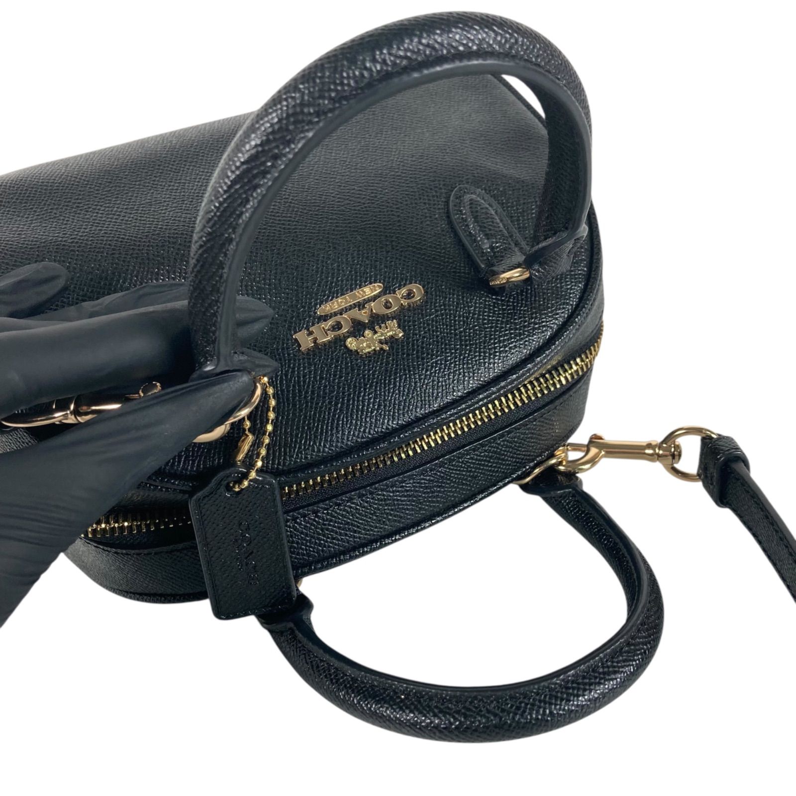 m108 美品 COACH コーチ ミニドーム サッチェル ハンドバッグ
