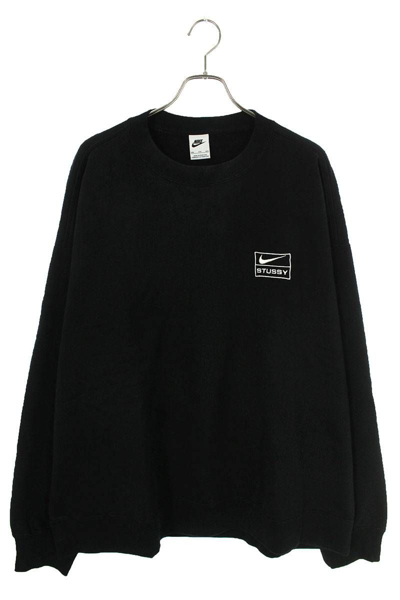 ナイキ ×ステューシー STUSSY Washed Crew Sweat DO5310-010 ダブル