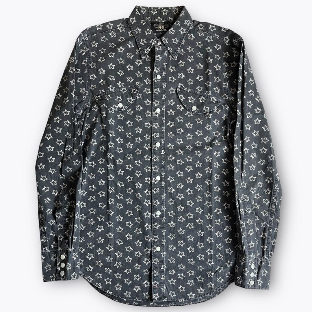 【名作】RRL STAR WABASH BLACK WESTERN SHIRT 2000000020433