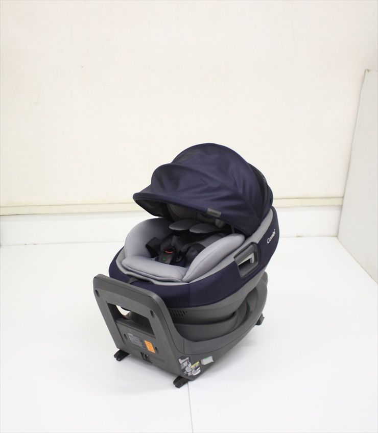 THE S Air ISOFIX エッグショック ZB-690 カヴァリエーレブルスクーロ コンビ製チャイルドシート ISOFIX固定 新生児OK クリーニング済み C4825001