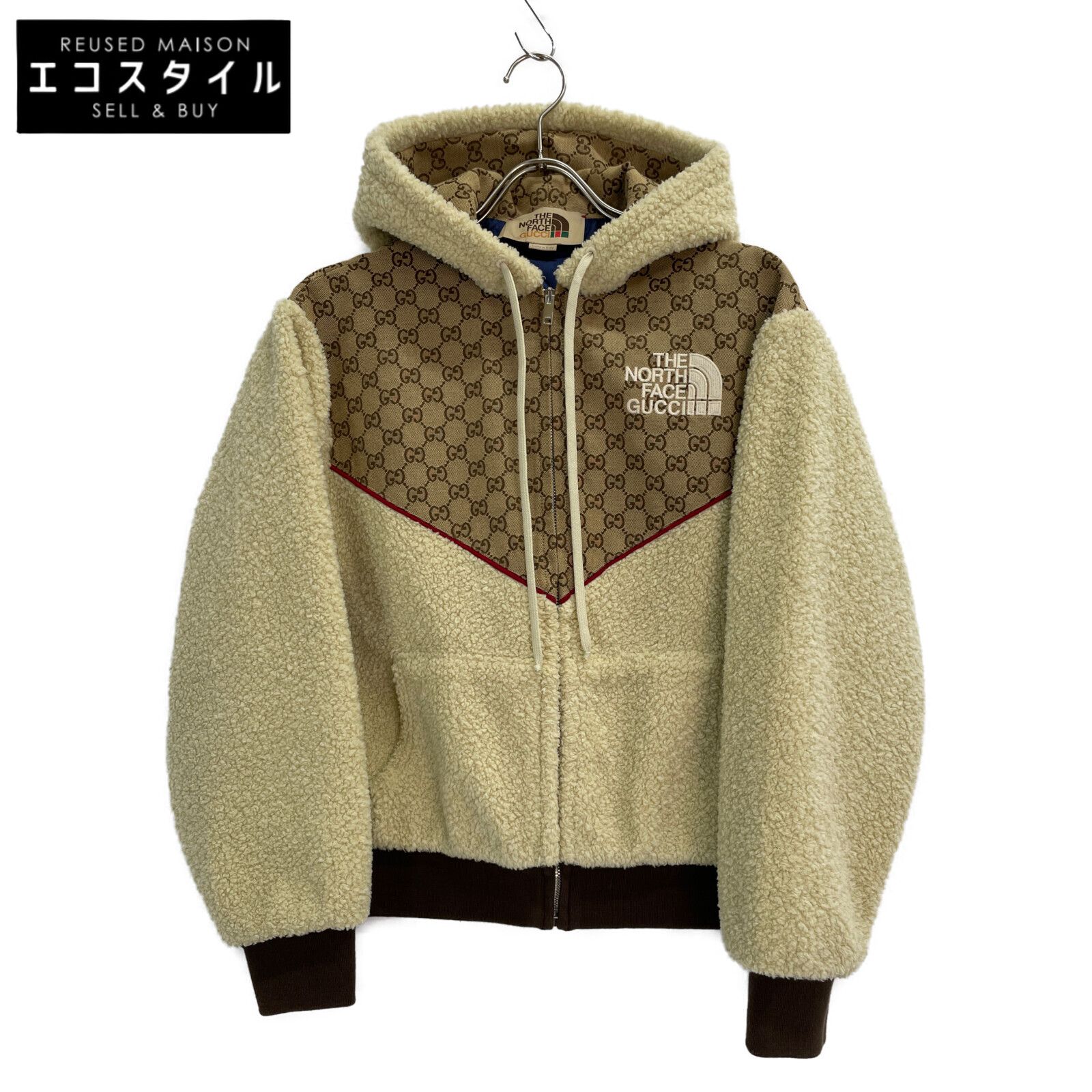 GUCCI グッチ ×ノースフェイス 644582 XJC3T GG ボアフリースパーカー XXS - メルカリ