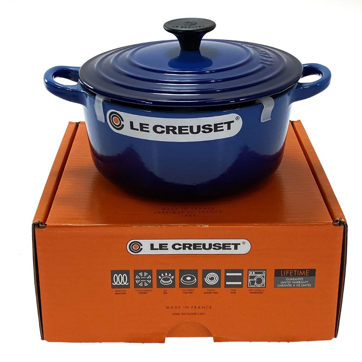 LE CREUSET ルクルーゼ ココット・ロンド 18cm アズールブルー 未使用