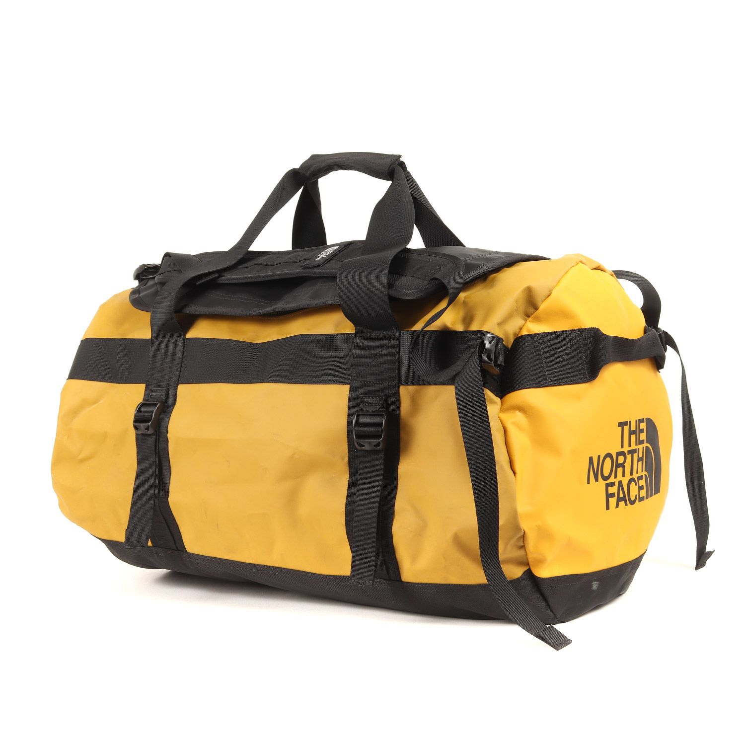 THE NORTH FACE ノースフェイス バッグ イエロー | US企画 ベースキャンプ 大型 ダッフルバッグ (BASE CAMP DUFFEL) | アウトドア ブランド カバン【メンズ】【中古】 THE NORTH FACE ノースフェイス バッグ イエロー | US企画 ベース