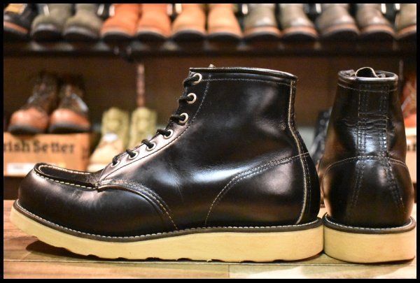 RED WING アイリッシュセッター 犬タグ8179ブラック サイズ7½ E 1990年代 犬タグUSA製 REDWING / レッドウィング 8179 アイ