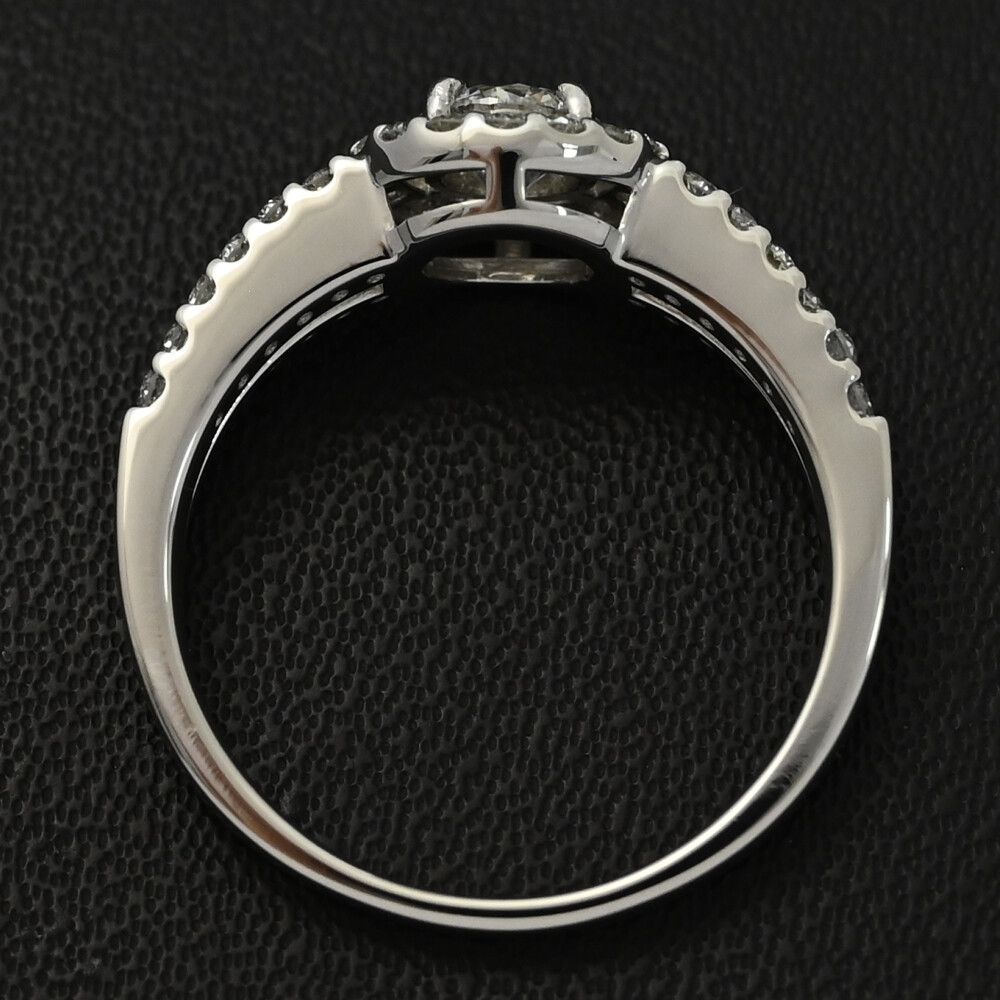 0.337ct/FD:0.34ct/ハーフエタニティセッティング・取り巻き