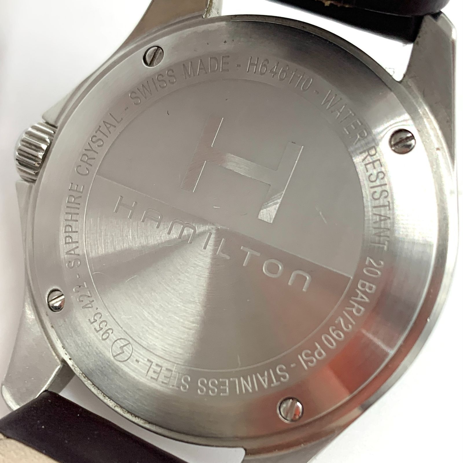 型番H646110可動品　ハミルトン腕時計　カーキ　パイロット　H646110