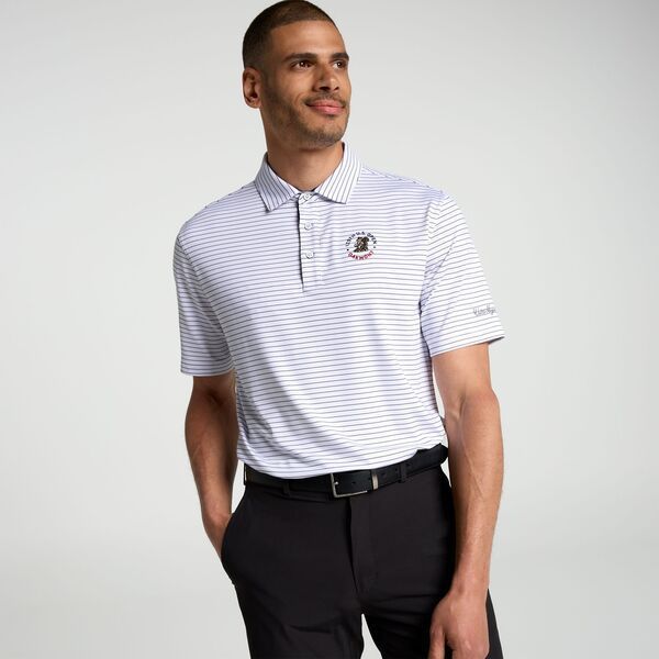 【送料無料】 ウォルターヘーゲン メンズ ポロシャツ トップス 2025 U.S. Open Walter Hagen Men's Classic Stripe Polo White/Navy Stripe