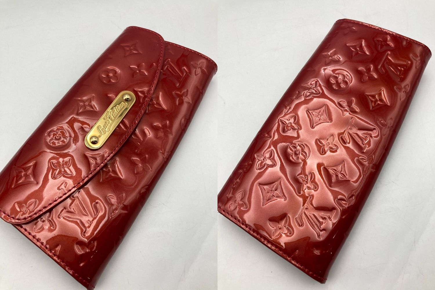 訳あり LOUIS VUITTON ルイヴィトン モノグラムヴェルニ サンセット