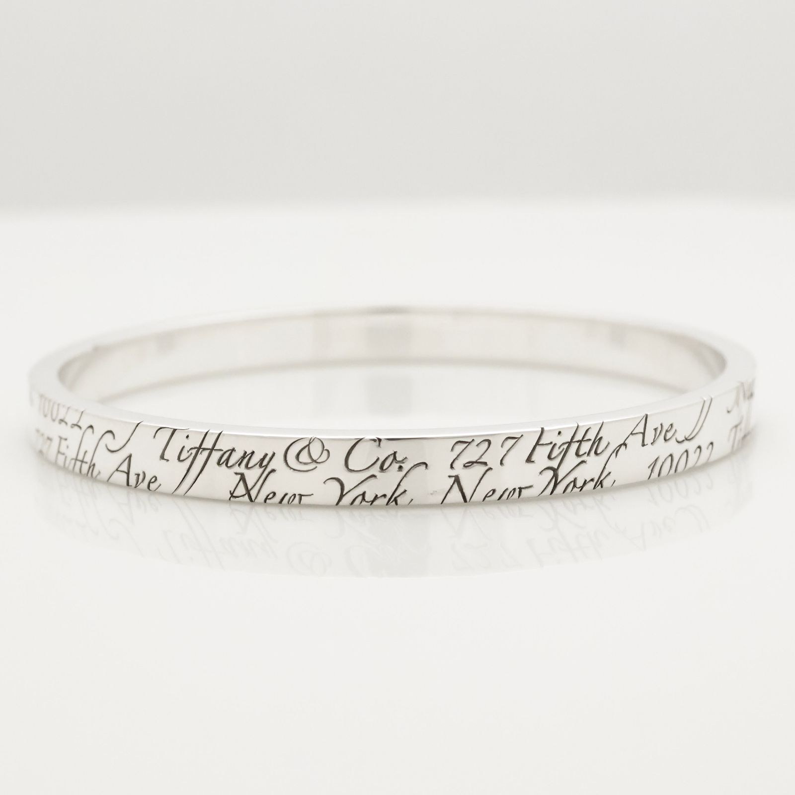 美品】ティファニー TIFFANY&Co. ノーツ NEW YORK バングル