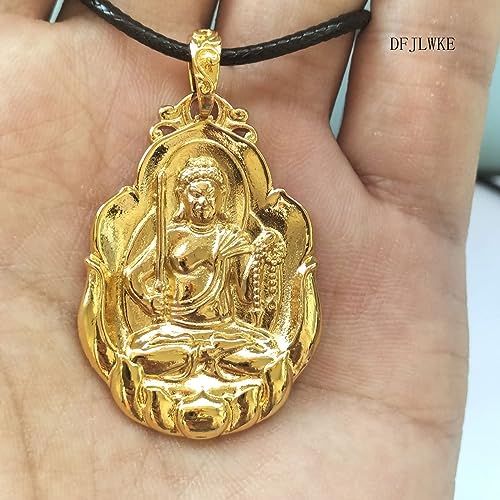 DFJLWKE] 合金製 不動明王 ペンダント ネックレス レトロ（金色