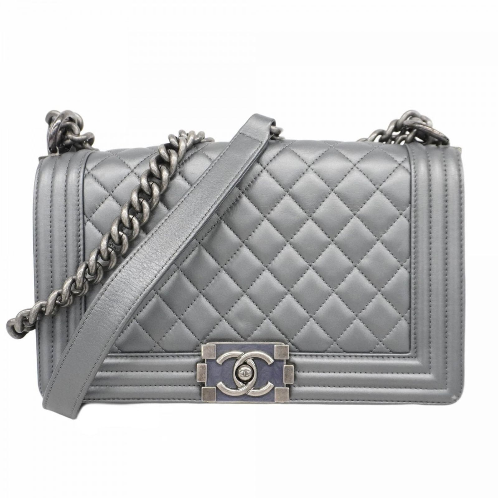上品なグレー♪【 CHANEL 】チェーン ショルダー ハンドルバッグ 楽天市場】シャネル マトラッセ チェーン ショルダーバッグ