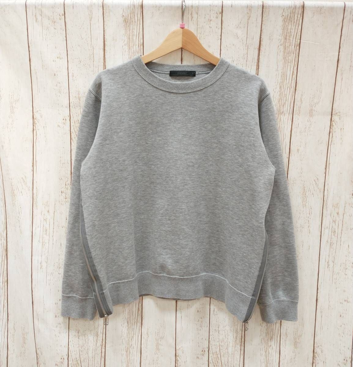 SOPHNET. 19SS TECH KNIT SIDE ZIP CREW NECK TOP ソフネット スウェット サイドジップ SOPH-190062  グレー Mサイズ ストリート メンズ - メルカリ