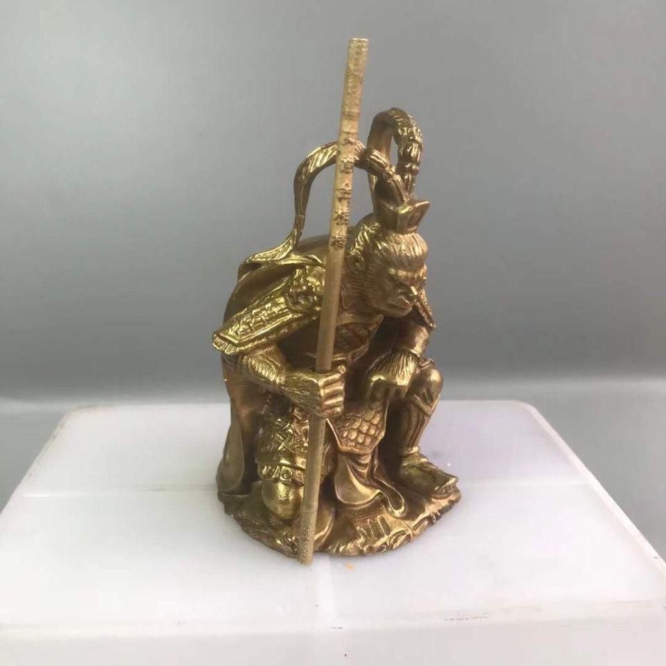 斉天大聖孫悟空闘勝仏置物 ファッション 銅製 斉天大聖孫悟空銅置件