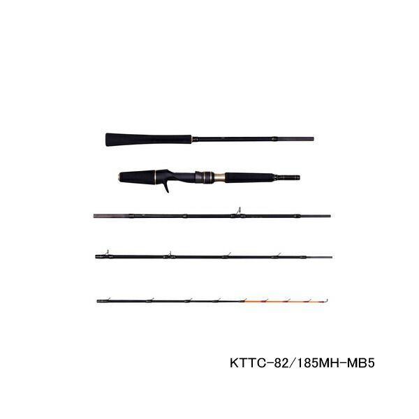 中古美品　アブガルシア　黒船　タチウオテンヤ(KTTC-82/185MH)ベイト アブ ガルシア 黒船 タチウオテンヤ KTTC-82/185MH (ロッド