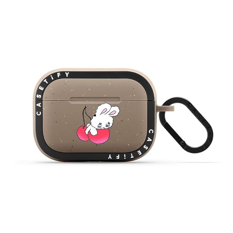 CASETiFY バウンス ケース AirPods Pro ケース 第1世代 - 第2世代 - Bunny on Cherry - マットトープ