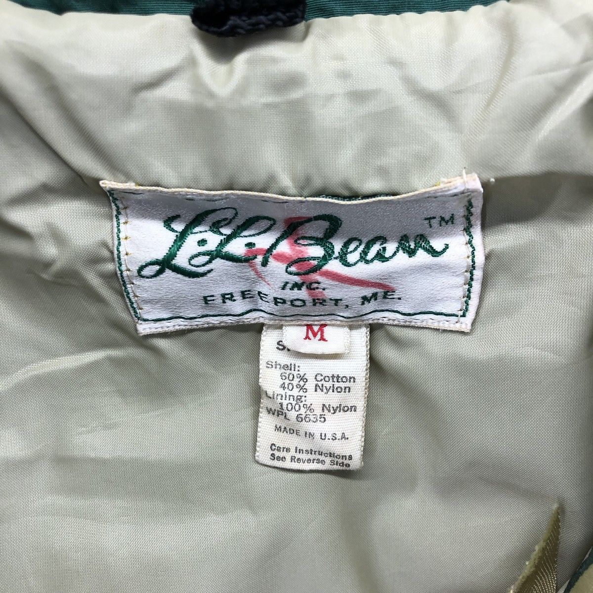 古着 70年代 エルエルビーン L.L.Bean 筆記体タグ マウンテンパーカー 