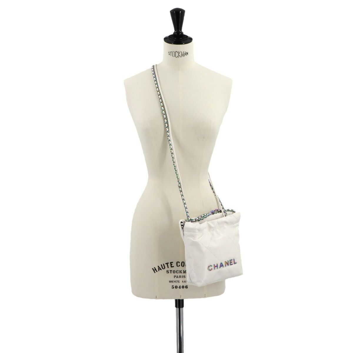 未使用 展示品 シャネル CHANEL 22 ミニ 2way チェーン ハンド
