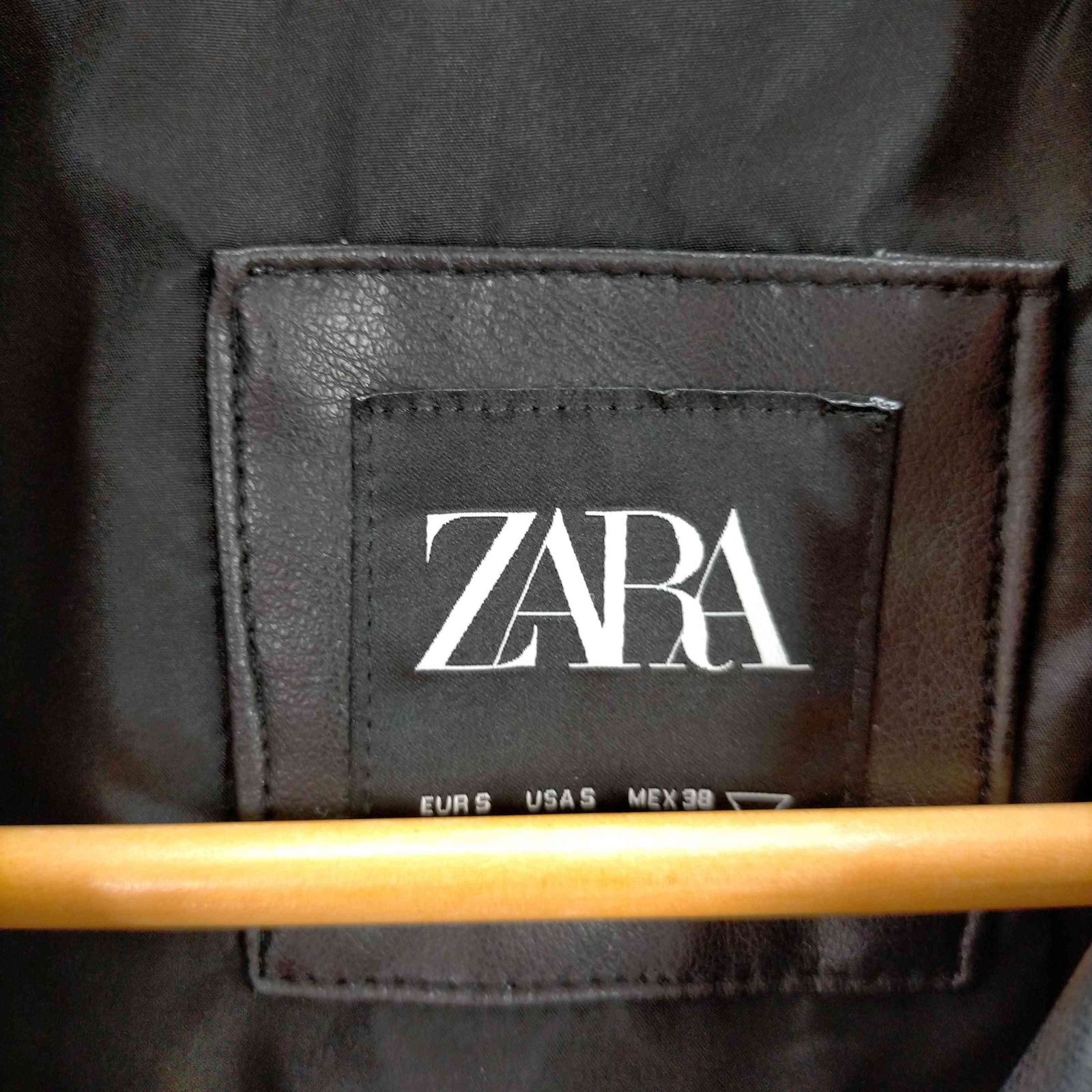 ザラ ZARA フェイクレザー ライダースジャケット メンズ JPN：S メルカリShops