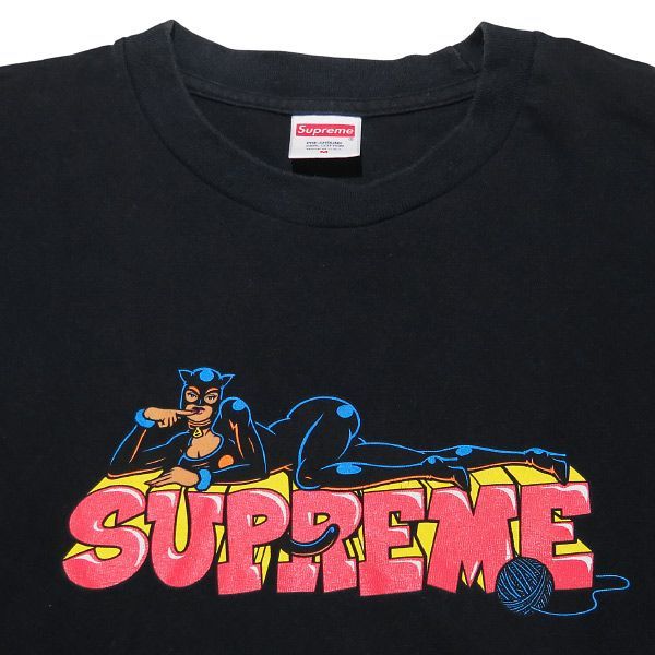 超人気!SUPREME キャットウーマンイラストプリント 半袖 Tシャツ Supreme(シュプリーム) 22AW Catwoman Tee キャットウーマン