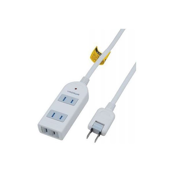 YAZAWA 20個セット 雷ガード付延長コード・タップ4個口 Y02KS403WHX20 YAZAWA 20個セット 雷ガード付延長コード タップ4個口 Y02KS403WHX20