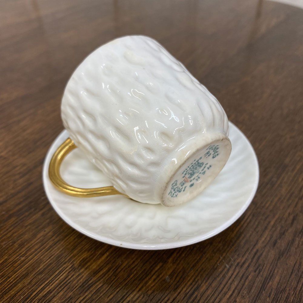 アンティーク 食器 デミタス カップ＆ソーサー 金彩 Coalport コール