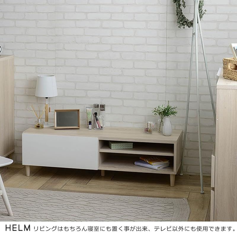 佐藤産業 HELM テレビ台 ローボード 幅118cm 奥行40cm 高さ35cm オーク