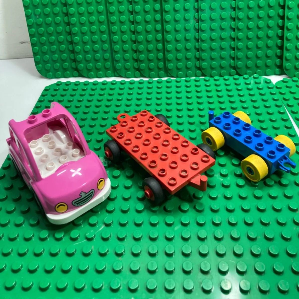 ☆ LEGO DUPLO レゴ デュプロ フィグ、車、動物、基礎板 19点まとめ売り ピンクの車、ゾウ、お医者さん など ☆ - メルカリ