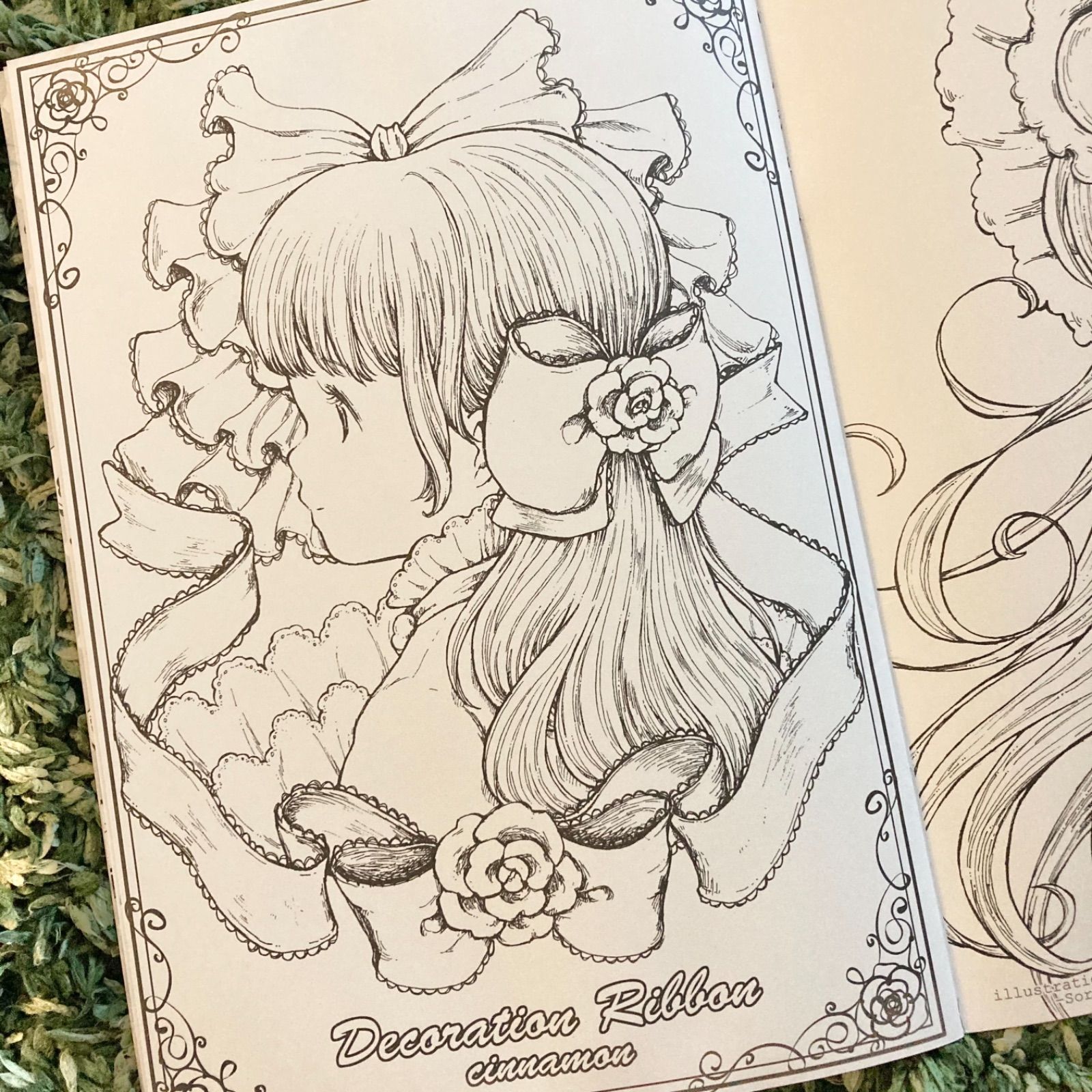 1 / 12 【通常盤cinnamonぬりえ】創作イラスト　雑貨　ぬりえ cinnamonぬりえ4冊セット冊子ぬりえ ポストカードぬりえ - メルカリ