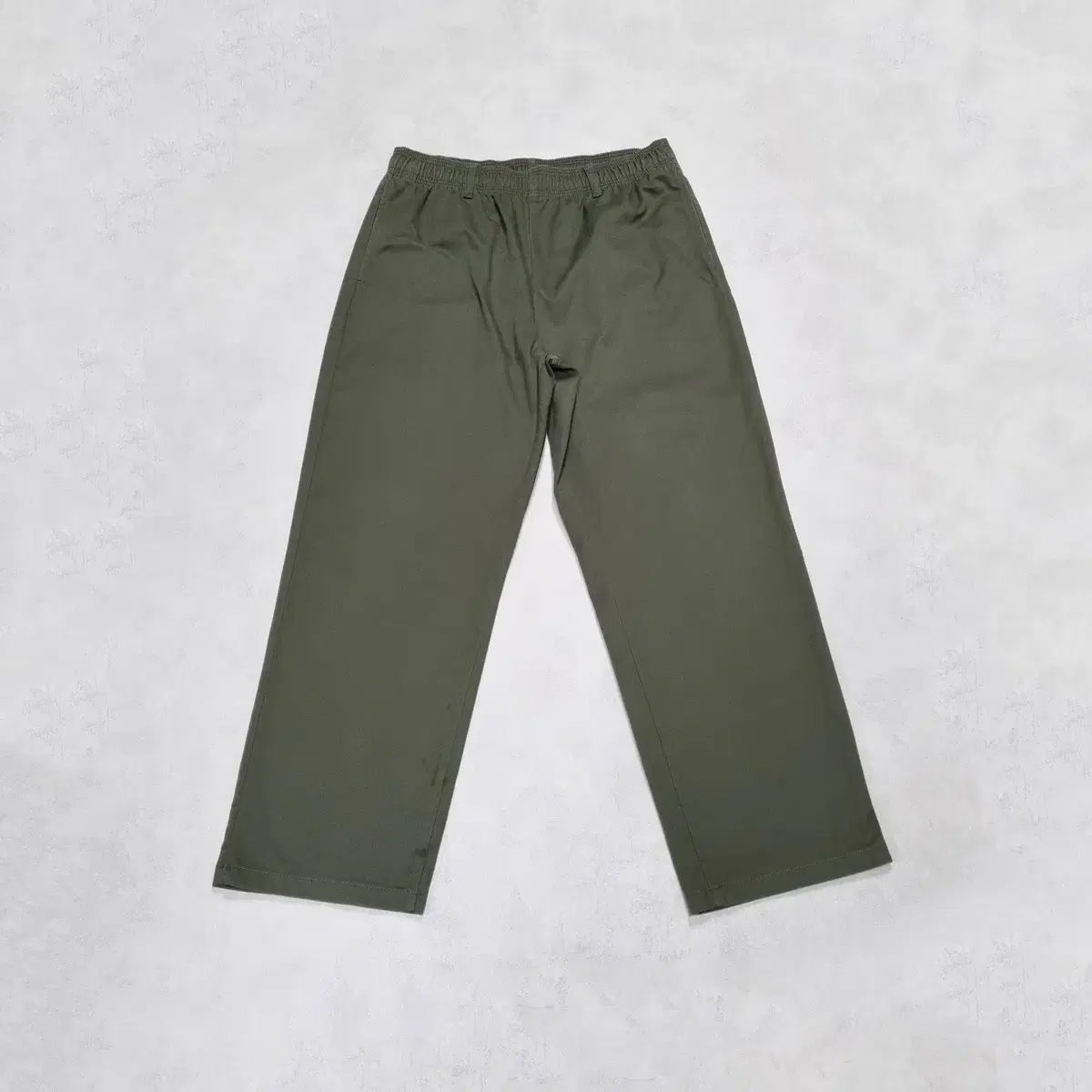 GU ワイド パンツ オリーブ ー XL