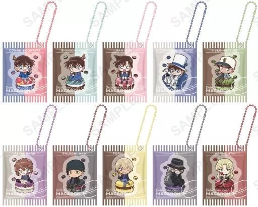 中古】雑貨 全10種セット 「名探偵コナン おやつキーホルダー マカロン